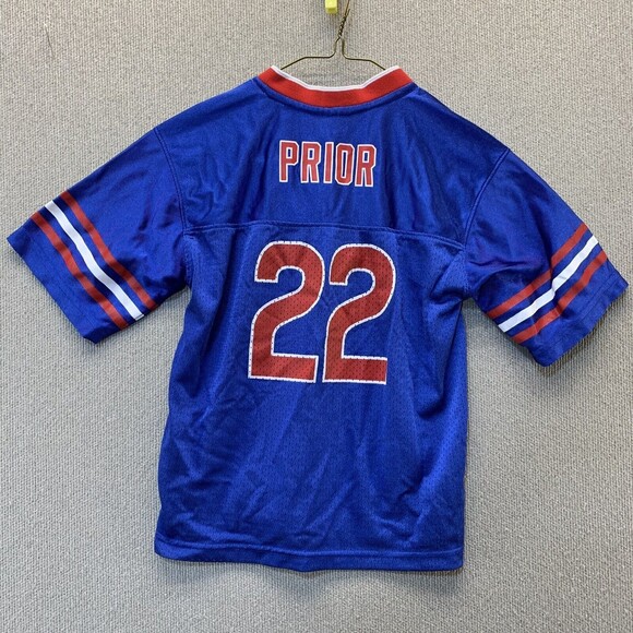 Vintage Chicago Cubs Mark Prior #22 Retro Football Jersey Youth Toddler Size 7 - Picture 5 of 16